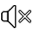 Mute button icon